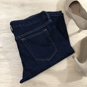Banana Republic Skinny Short Straight Blue Jeans